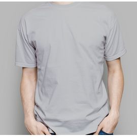 Футболка мужская прямая, 3XL, серый, Размер: 3XL, Цвет: серый