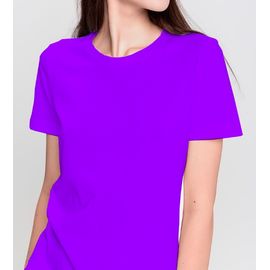 Футболка женская приталенная, 5XL, фиолетовый, Размер: 5XL, Цвет: фиолетовый