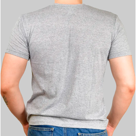 Футболка мужская прямая, 5XL, меланж, Размер: 5XL, Цвет: меланж, изображение 2