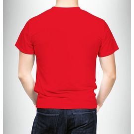 Футболка мужская прямая, 4XL, красный, Размер: 4XL, Цвет: красный, изображение 2