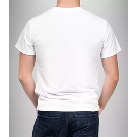 Футболка мужская прямая, 5XL, белый, Размер: 5XL, Цвет: белый, изображение 2