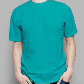 Футболка мужская прямая, 2XL, бирюзовый, Размер: 2XL, Цвет: бирюзовый