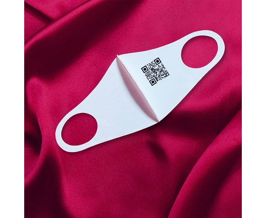 Трикотажная Маска с QR кодом по индивидуальному заказу, изображение 4